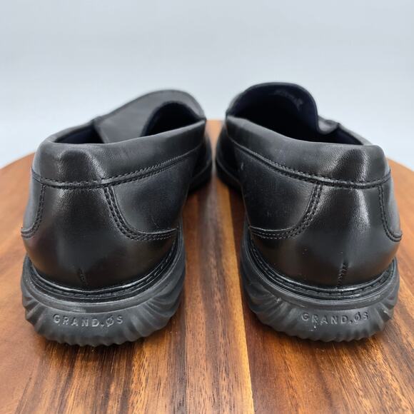 Cole Haan Shoes Mens 8 M Black Leather Venetian Grand Evolution Slip On Loafers - Picture 5 of 8